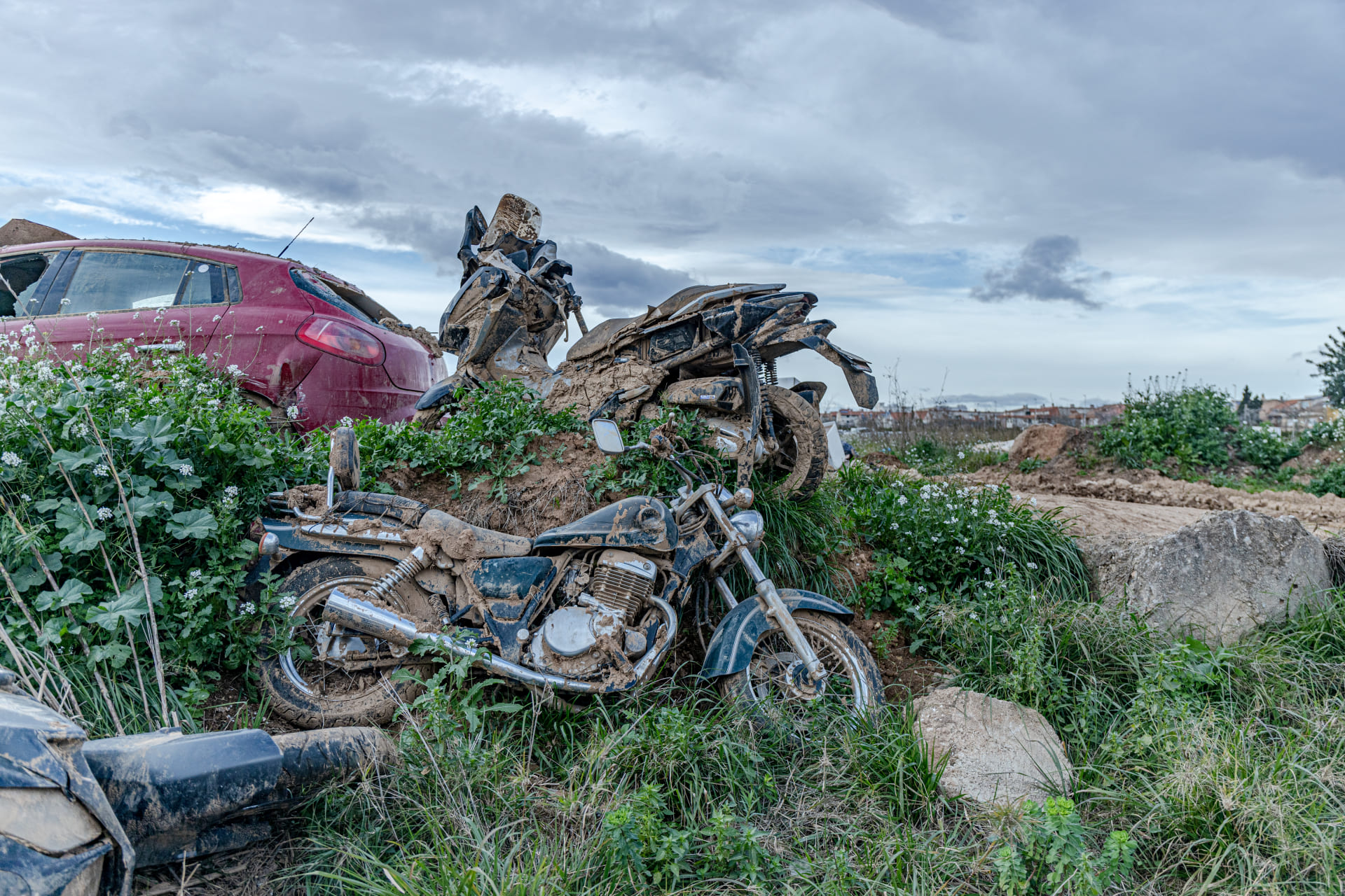 放置されたバイク